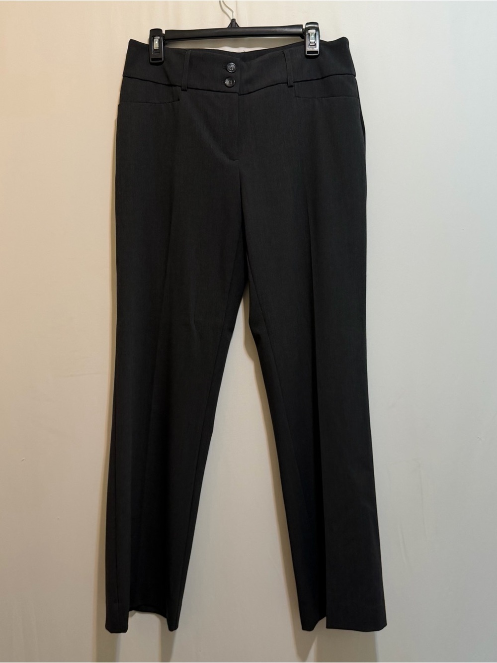 Alfani Black Straight-Leg Dress Trousers
